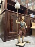 Candeeiro de pé clássico - Figura Huguenot - Vintage/Decoração