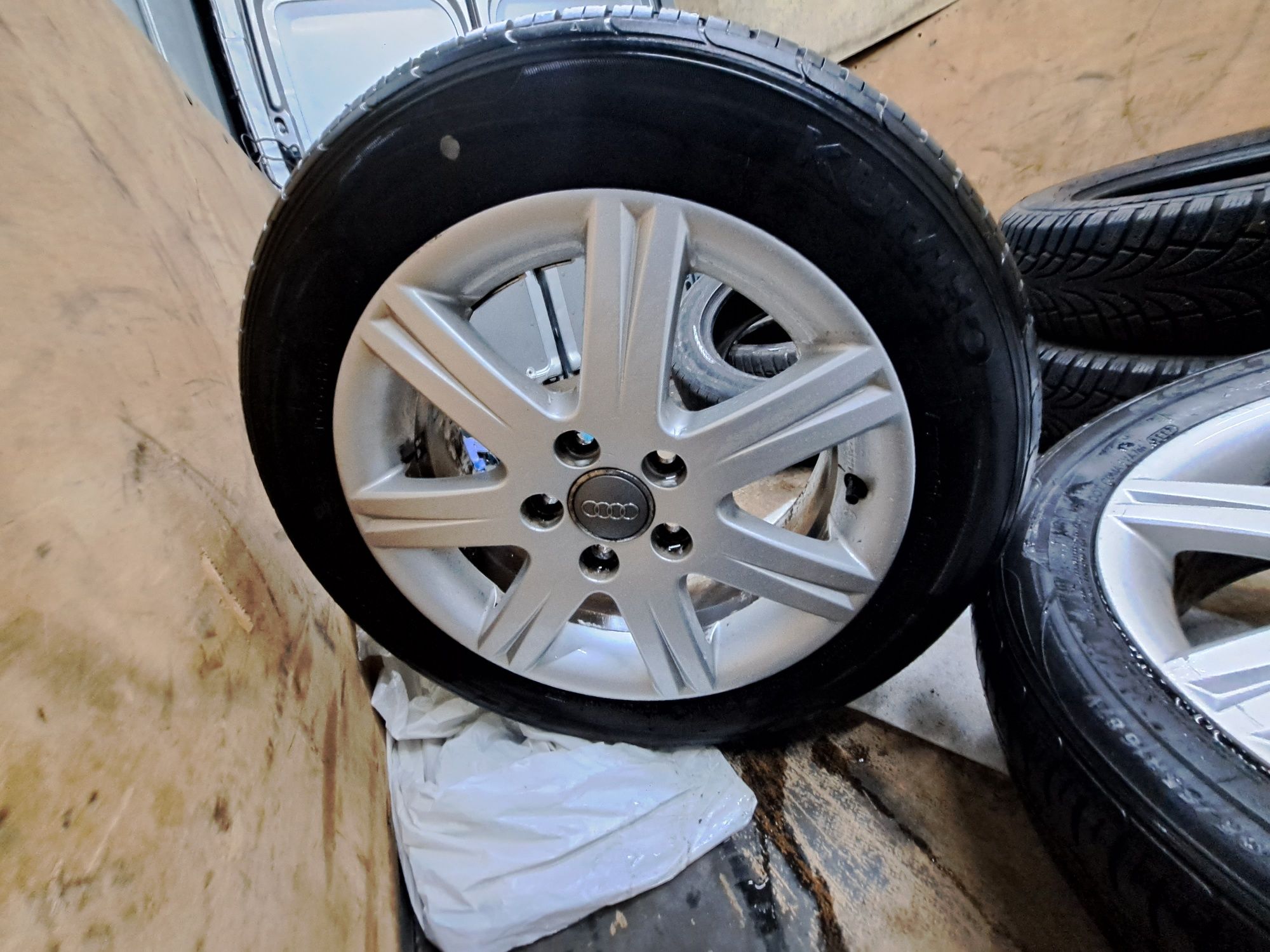 Nowe Opony Alufelgi 16 5x112  ET 50 6J  Audi A3 A4 A6 Lato Wyważone