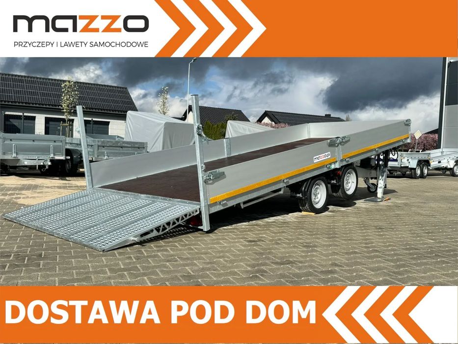 MAZZO DOSTAWA! Przyczepa PLATFORMA Eduard wym. 506x200x30cm UCHYLNA ELEKTRYCZNIE DMC 3500 kg NOWOŚĆ!