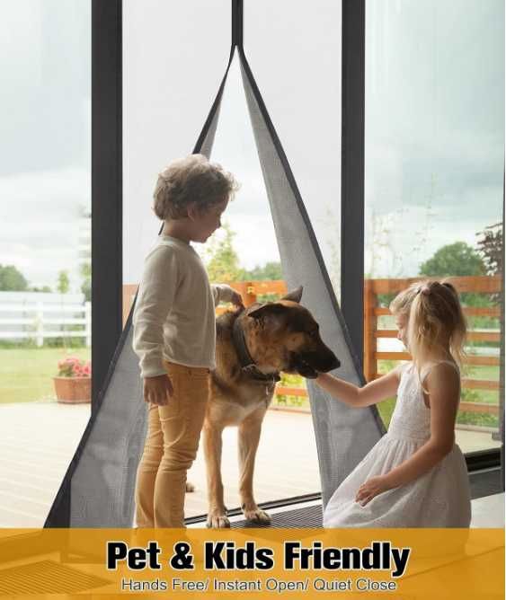 Moskitiera do drzwi magnetyczna Anpro 90 x 212 CM