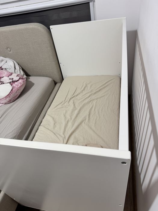 IKEA MYLLRA Łóżeczko 60x120 cm , przewijak, dodatkowo materac