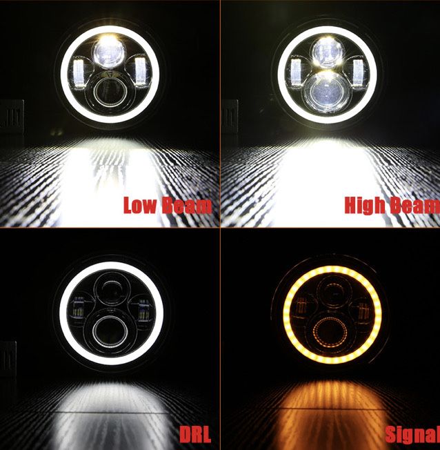 2 Faróis Led/Angel Eyes para Carro/Jipe Nº1 | NOVOS