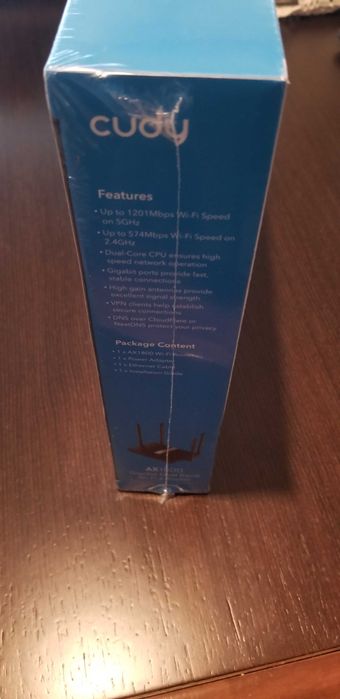 Cuddy AX1800 Dual Band Smart Wi-Fi 6, Model: X664286125874945122