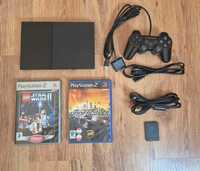 Konsola Sony PlayStation 2 PS2 Zestaw gry + pad oraz karta pamięci