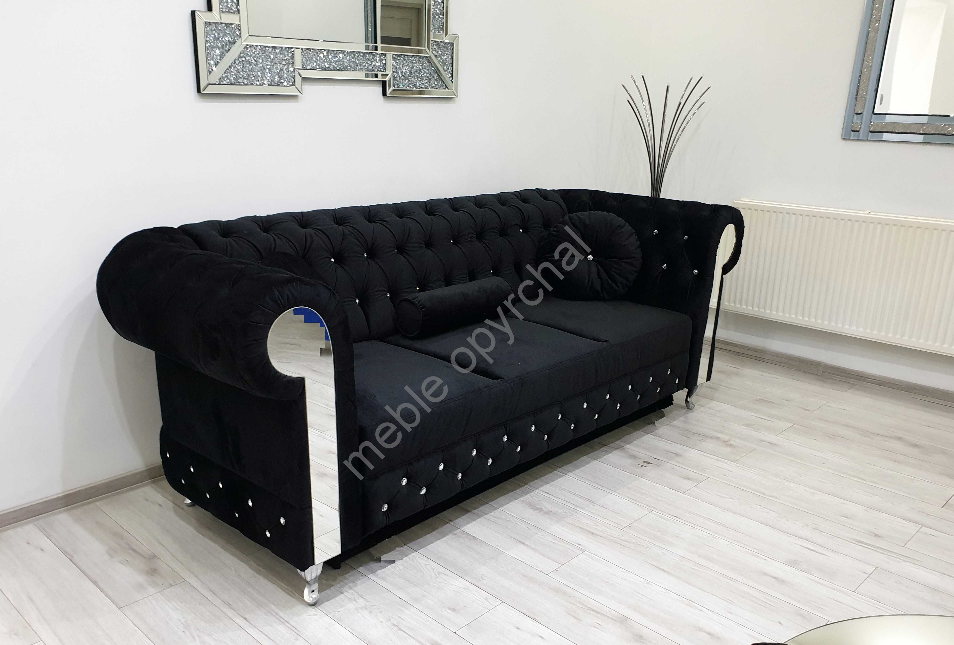 PRODUCENT  komplet chesterfield sofa fotel  stolik pikowany   NR.9