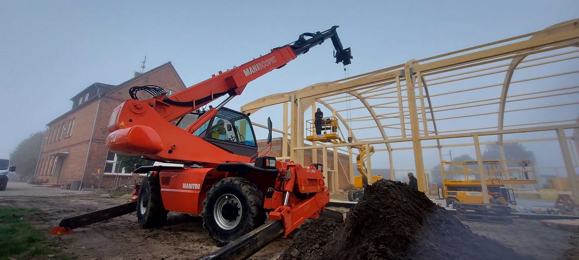 Wynajem ładowarki Teleskopowej Manitou  MRT 2150 , MRT 2540 Obrotowe