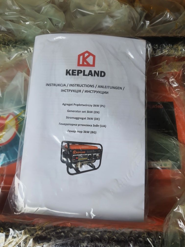 НОВИЙ Генератор бензиновий Kepland HT-3500 3 кВт Польща новий