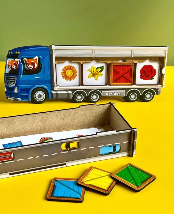 Дерев‘яні іграшки лото пазл сортер транспорт Ubumblebees