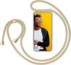 Plecki ZhinkArts do Apple iPhone 13 Mini etui przezroczyste + sznurek