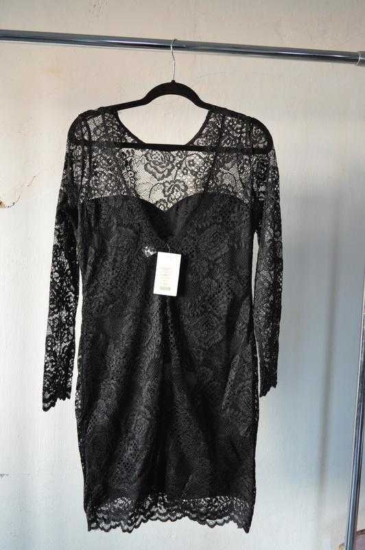 Мереживна чорна сукня H&M / DIVIDED