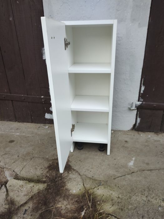 Szafka łazienkowa biała 27x30x90 wąska