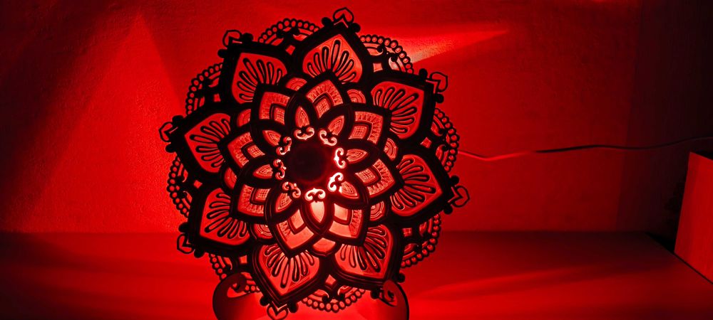 Lampka LED mandala