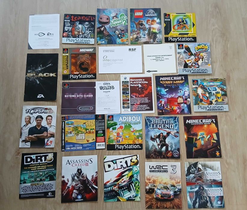 Capas e Manuais - Originais Jogos PlayStation
