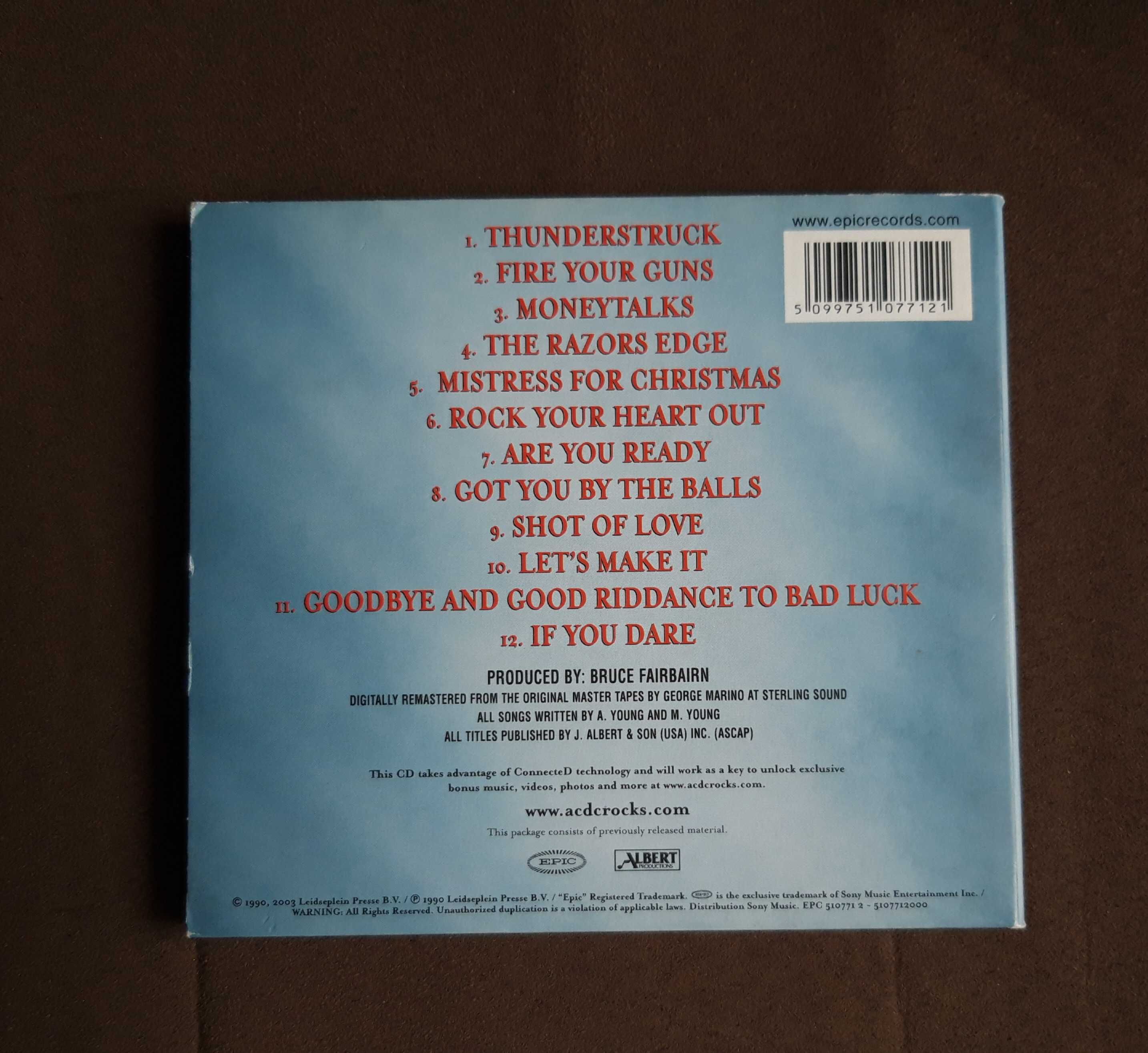 CD música AC/DC "The razors edge"