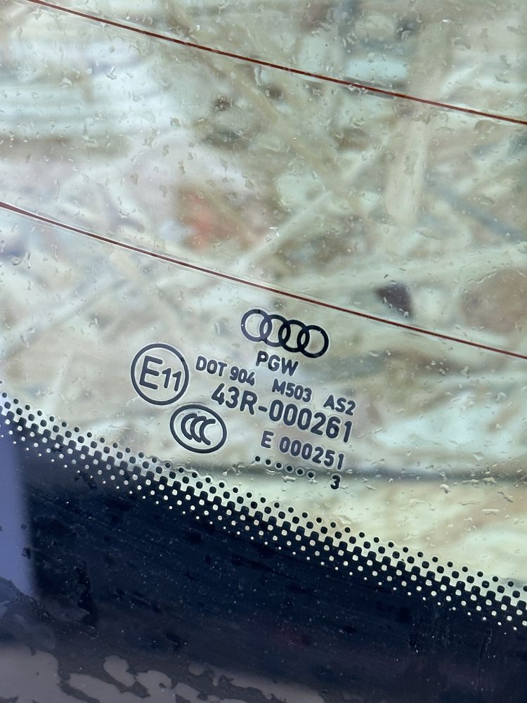 AUDI A6 S6 C7 Sedan szyba tył tylna karoseryjna 2013r