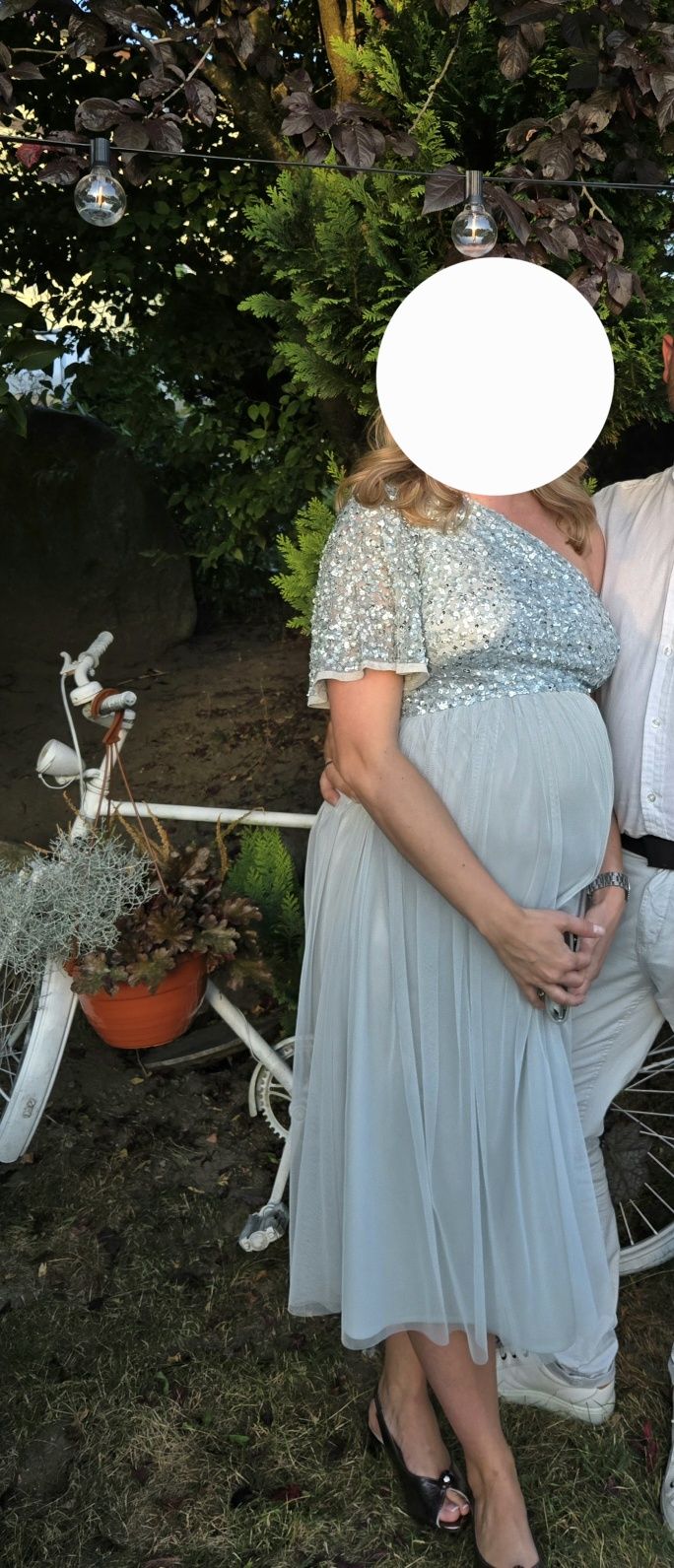 Sukienka ciążowa ASOS Maya Deluxe midi okazjonalna baby shower