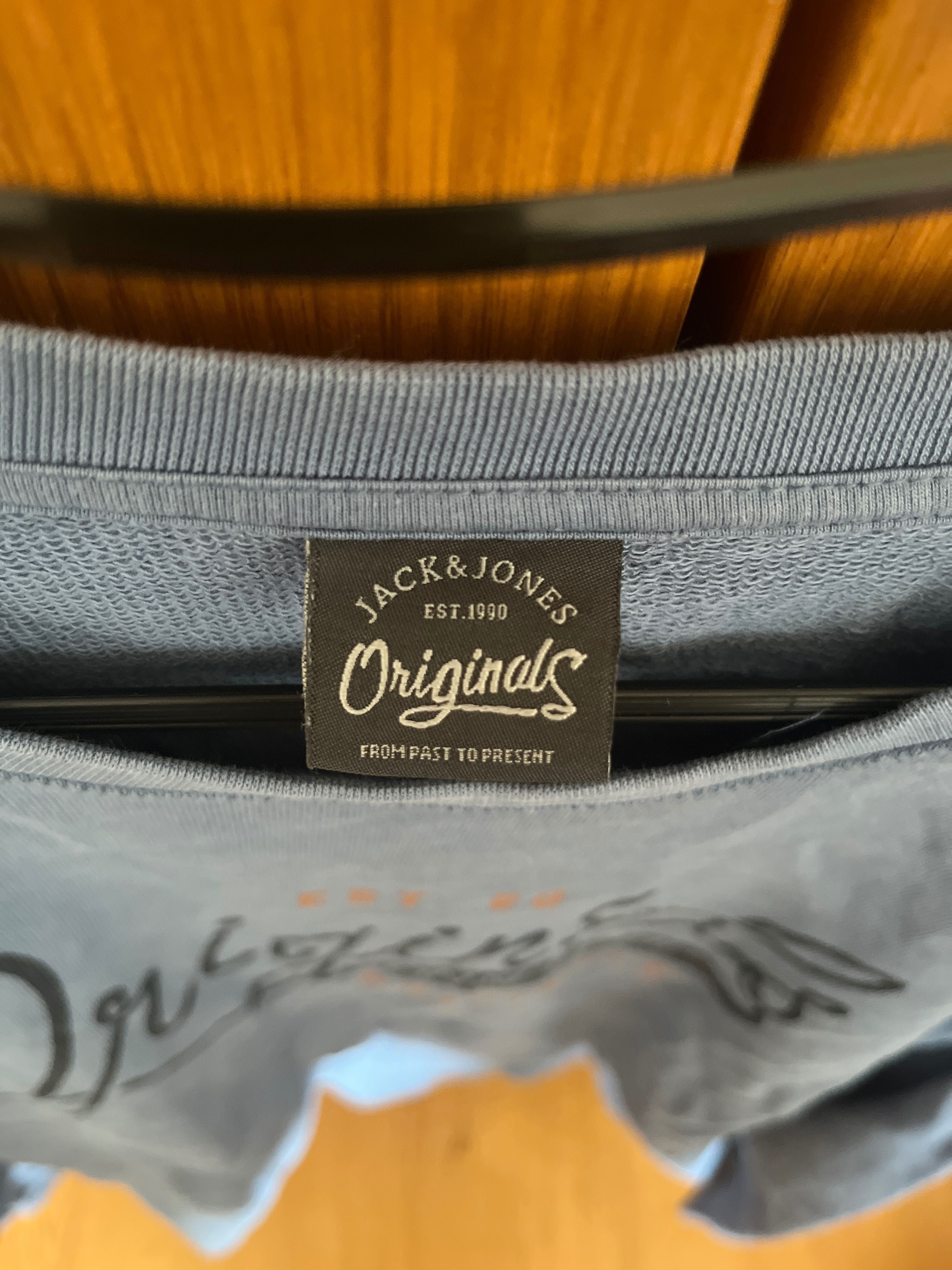 T-shirt Manga Comprida Jack & Jones – Azul Cinzentado XL