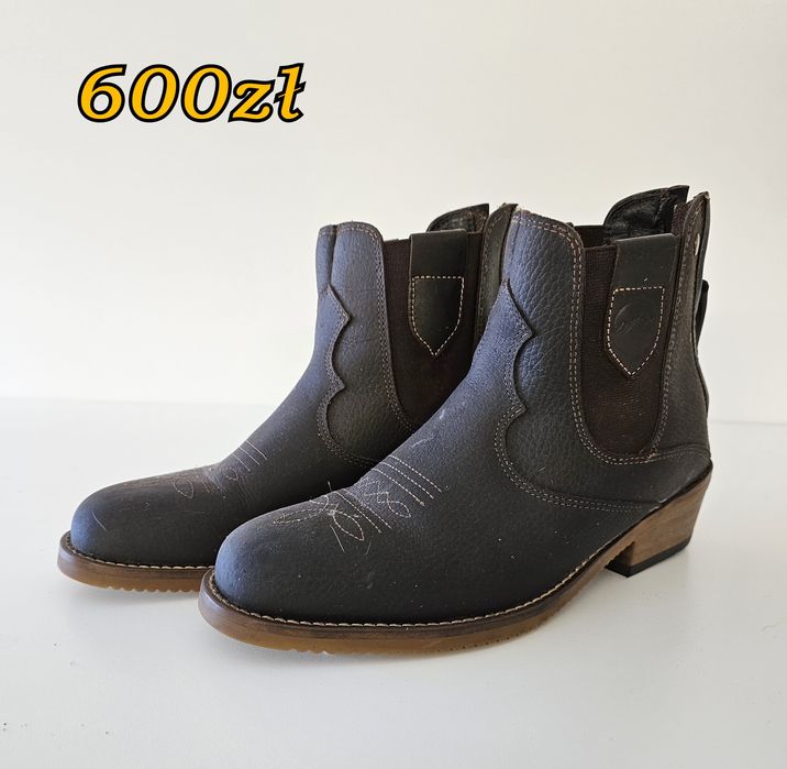 kowbojki western buty do jazdy konnej stonedeek