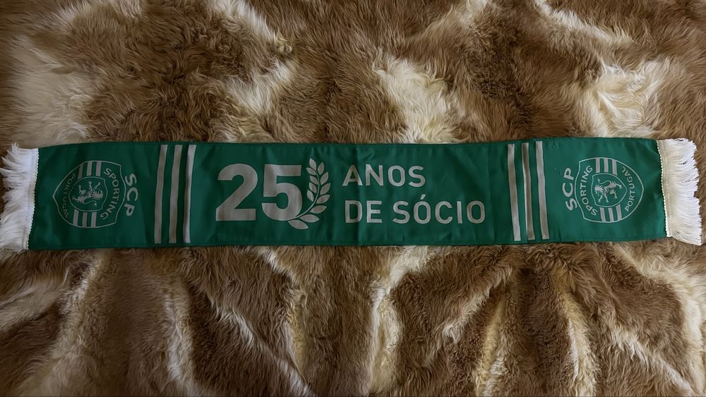 Cachecol SCP 25 anos de sócio
