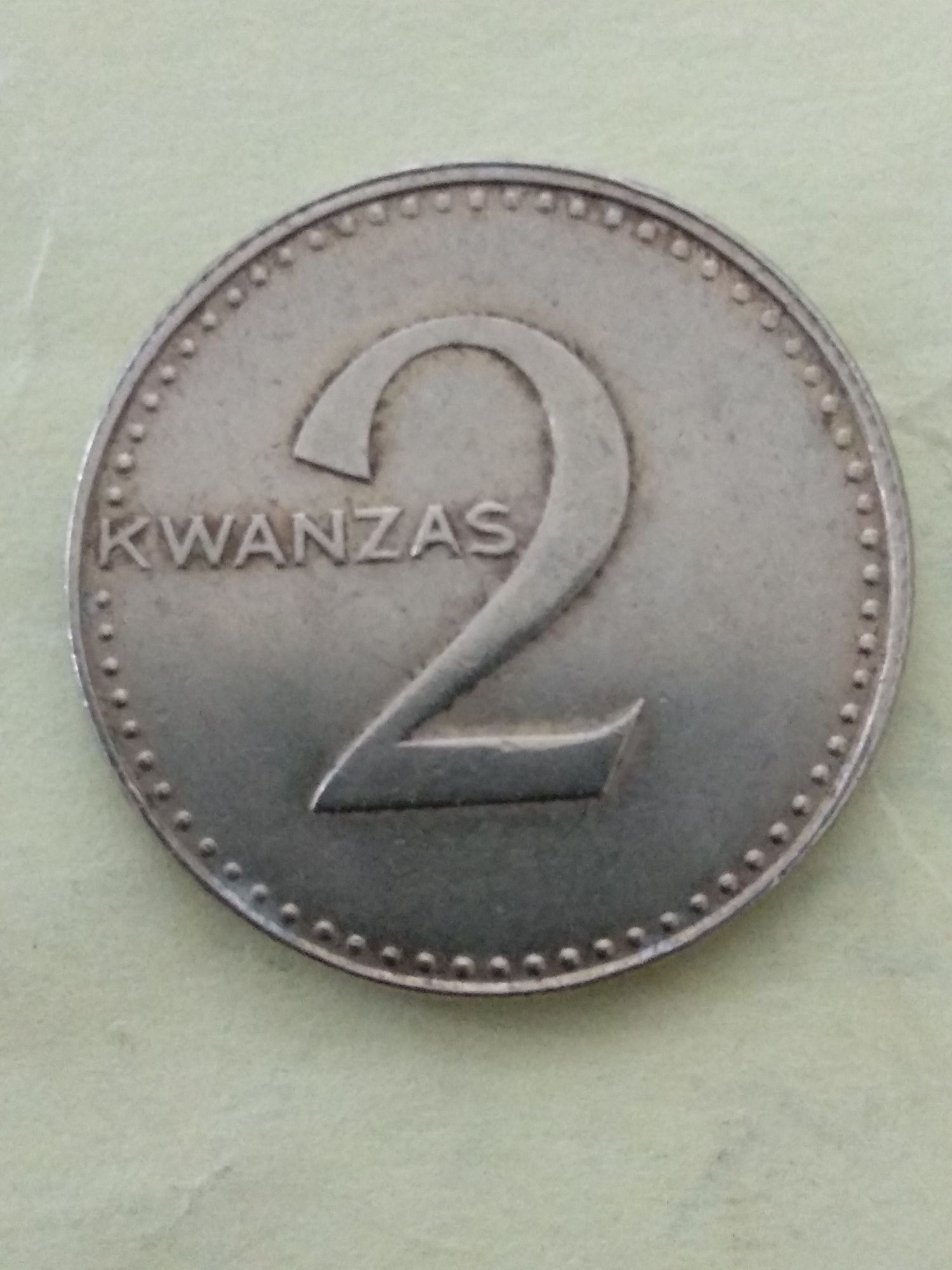 Moeda de 2 Kwanzas 1975 Angola