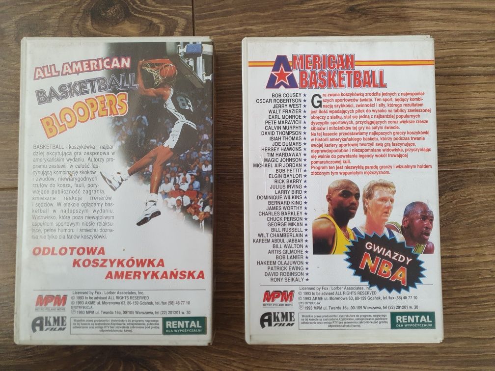 American Basketball NBA Basketball Bloopers 2 x VHS