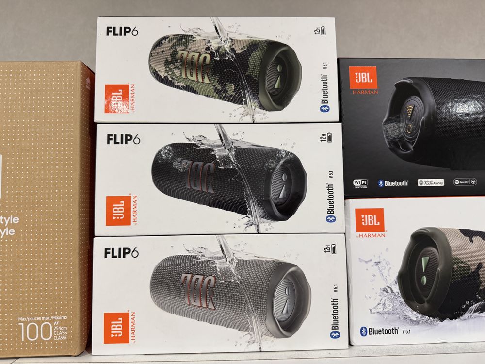 Портативна колонка JBL Flip 6 Black bluetooth гарантія Магазин