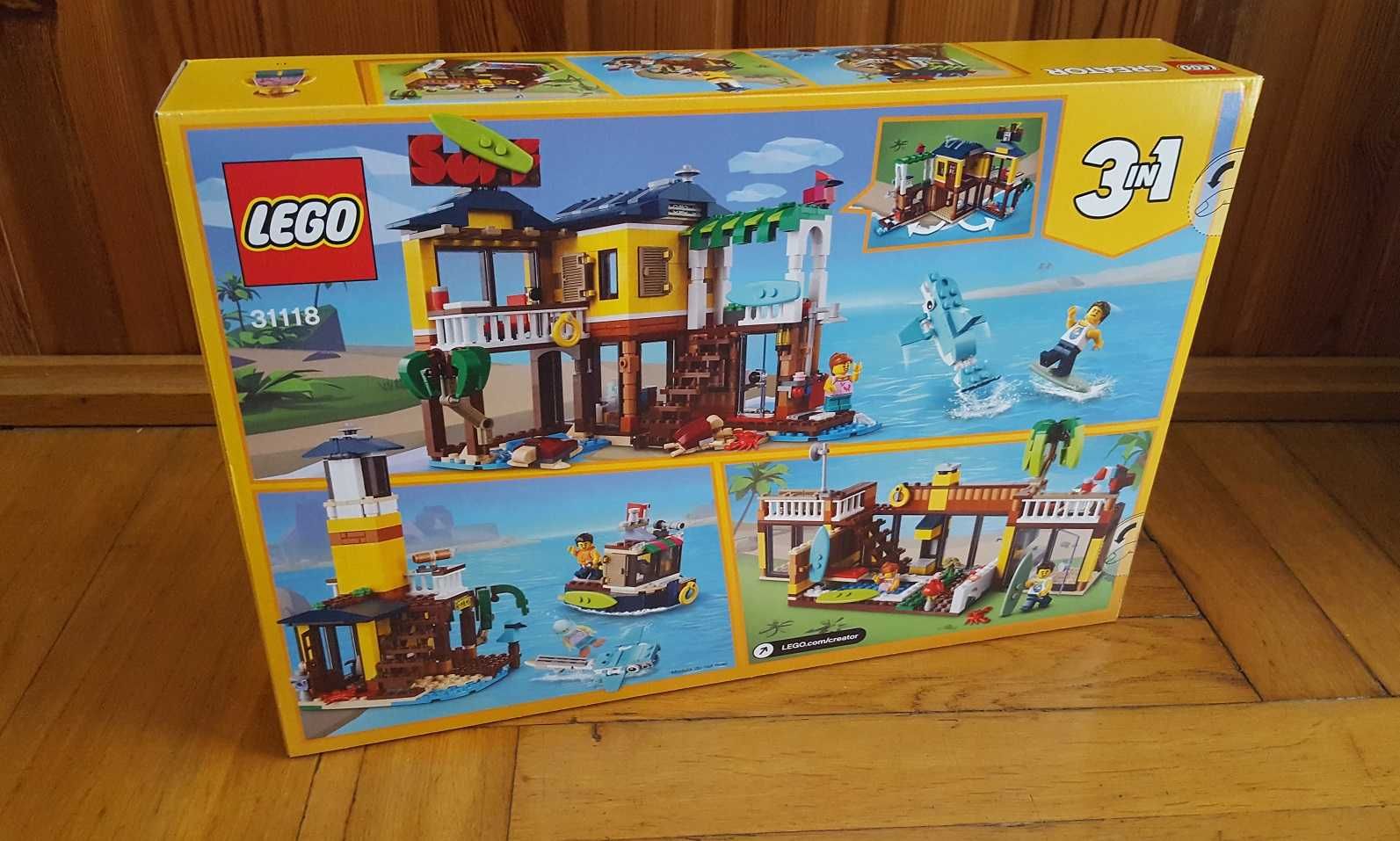 LEGO 31118 Creator 3w1 - Domek surferów na plaży - NOWE Wrocław