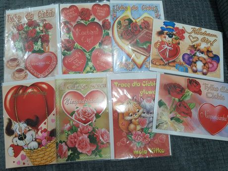 Pocztówki nowe Walentynki, i inne dla dzieci