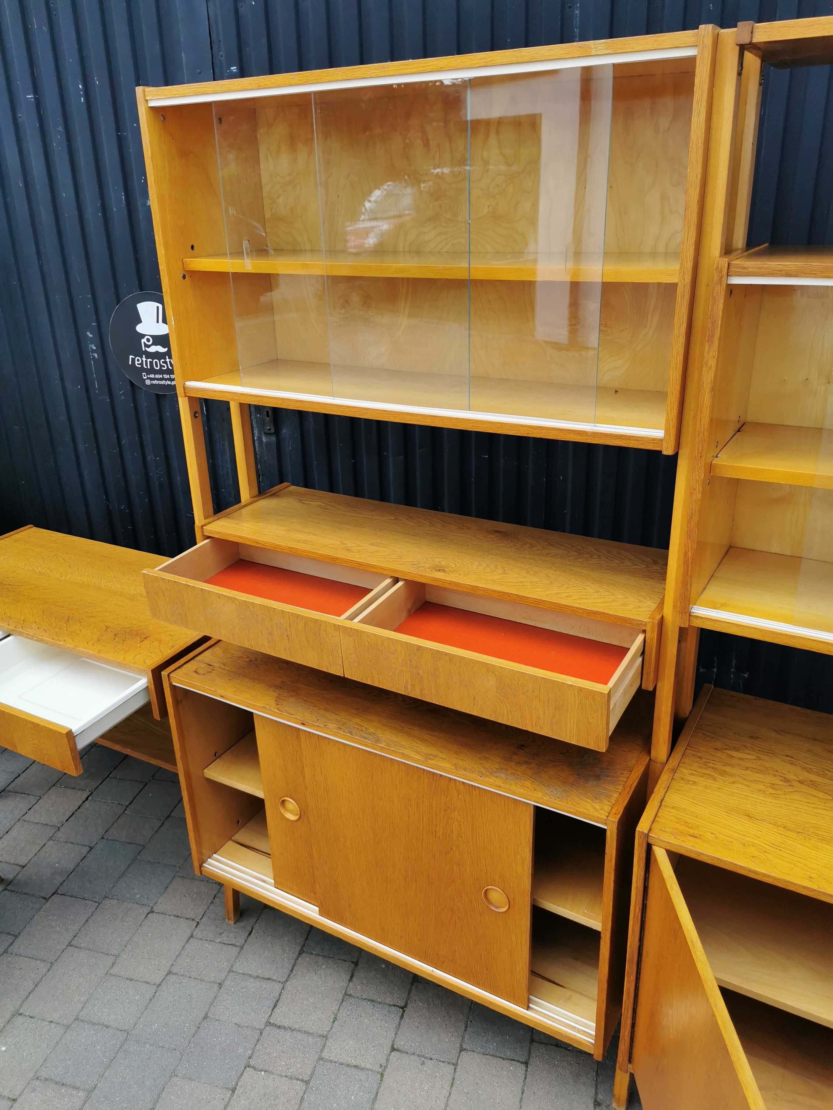 Meblościanka modułowa MONTI 300, proj. F. Jirák, Czechosłowacja '60