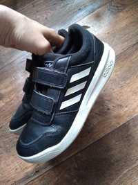 Czarne buty adidas na rzepy rozmiar 35