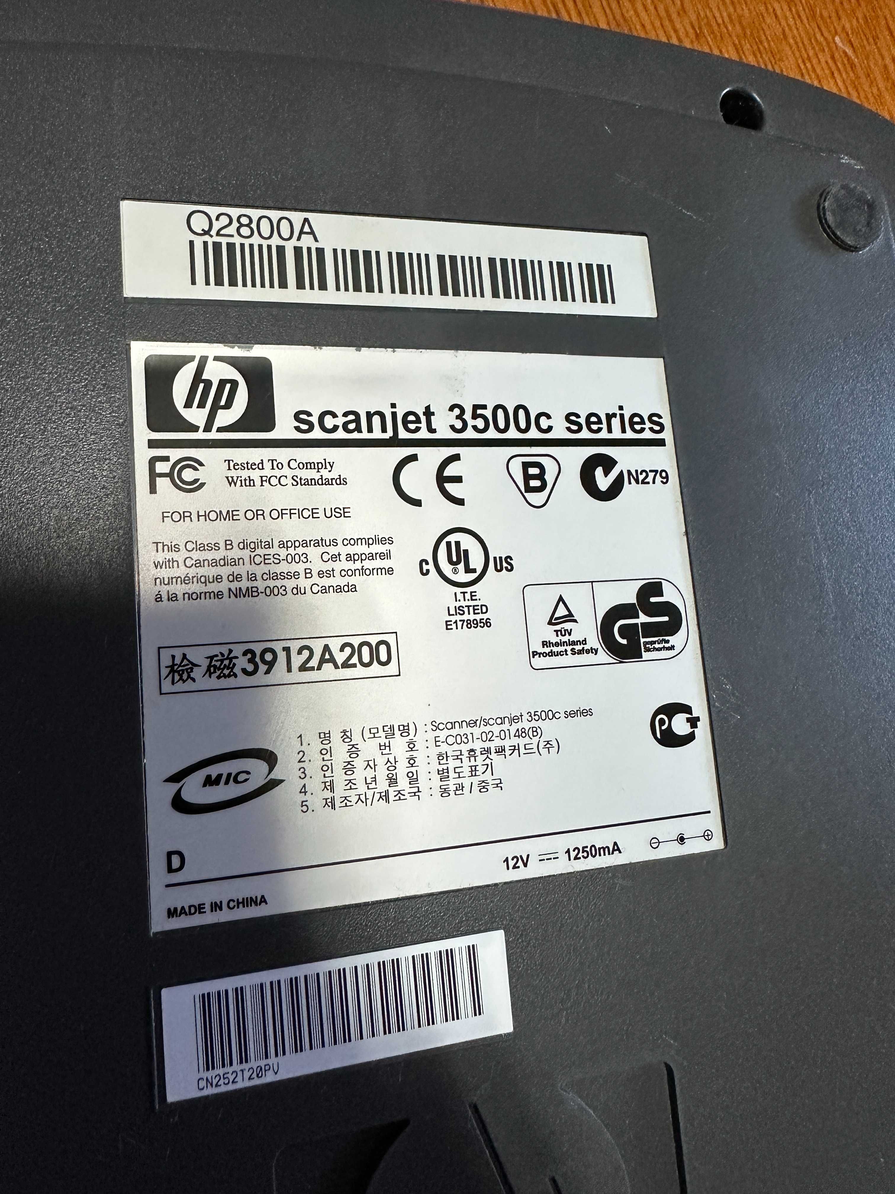 Scanner HP Scanjet série 3500c