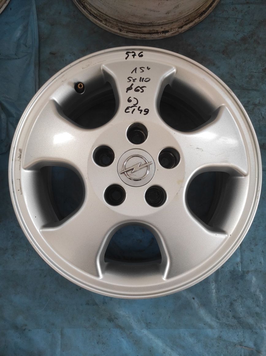 576 Felgi aluminiowe ORYGINAŁ OPEL R 15 5x110