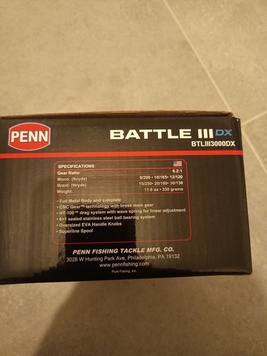 Kołowrotek Penn Battle 3 DX 3000