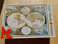 Puzzle 3000 Mapa świata Nowe