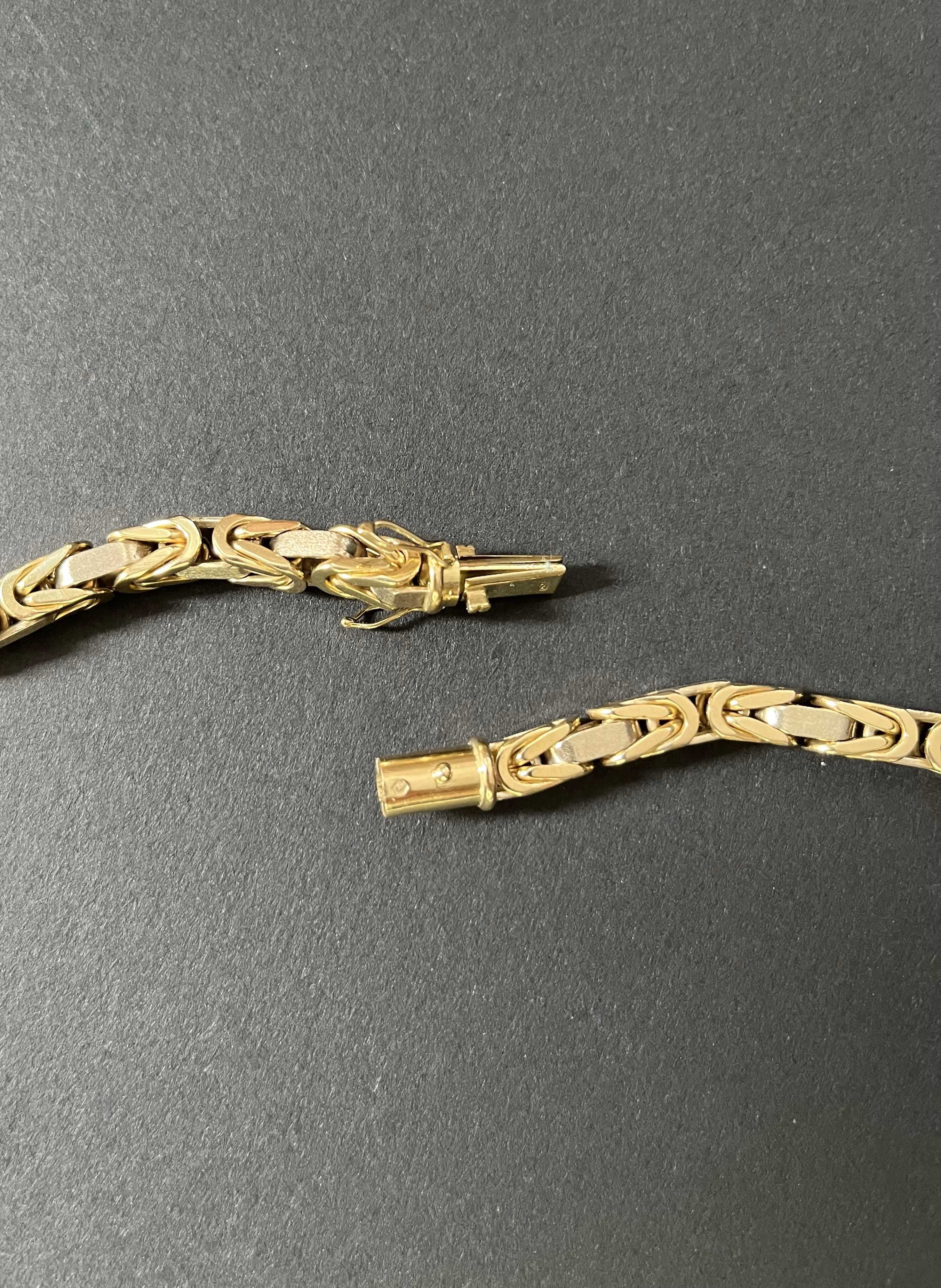 Złoto 585 łańcuch splot królewski 14k 168g