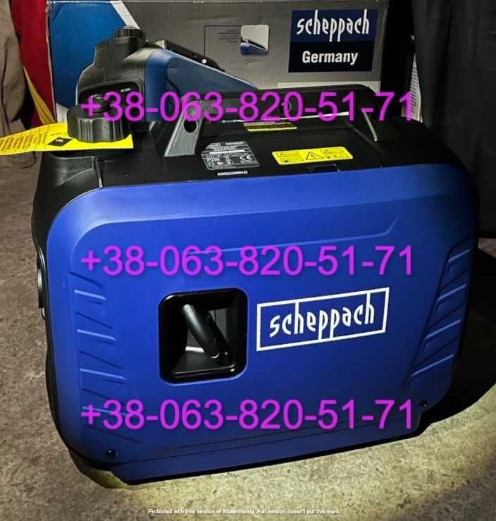 Генератор інверторний (для квартири, будинку), тихий, Scheppach 2кВт