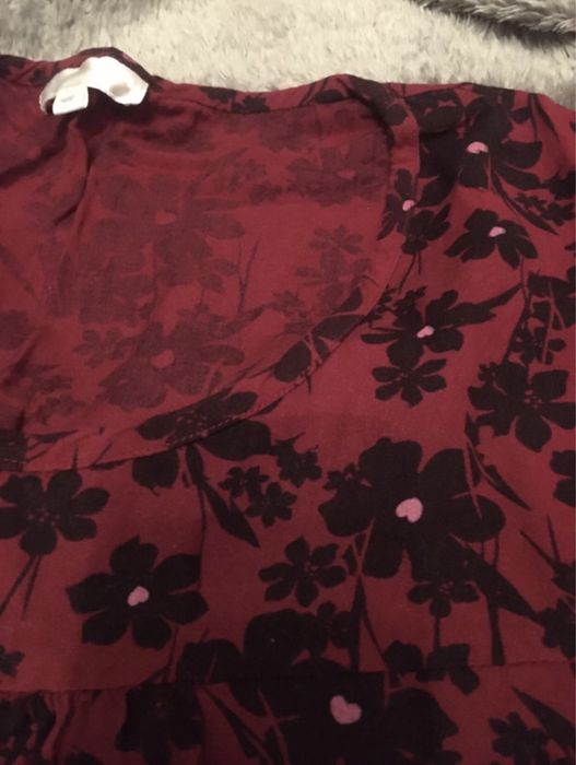 Bluzka damska w czarne róże