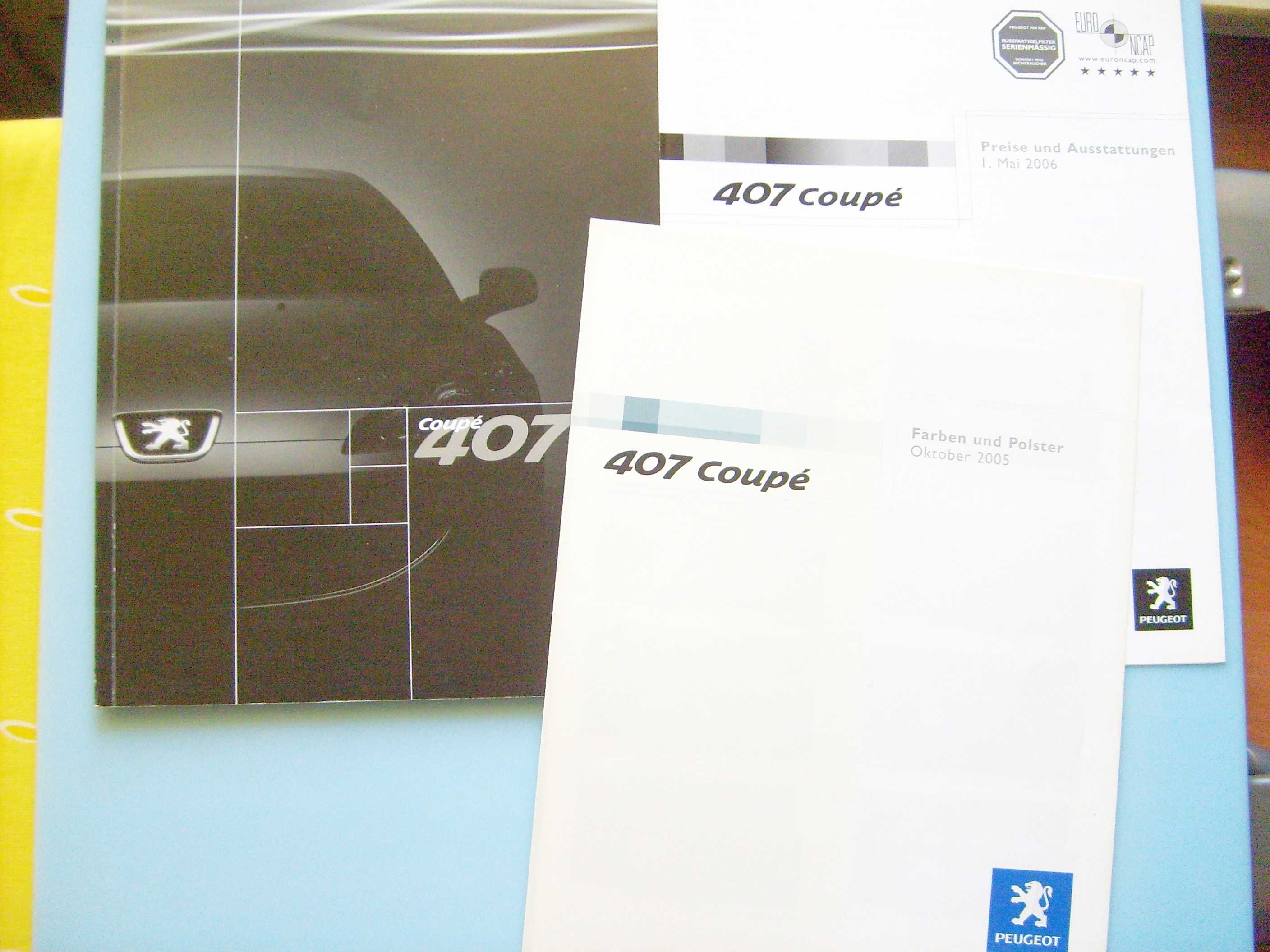 Peugeot 407 Coupe 2005 2.2 16V, 3.0 24V, 2.7 V6 HDi* prospekt 54 str.