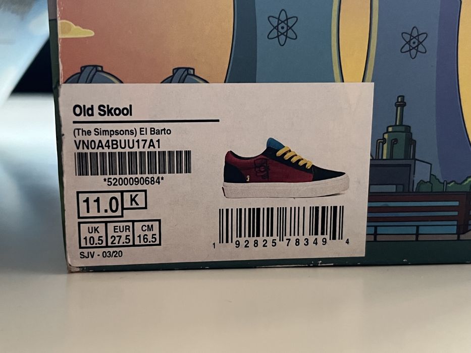 Vans originais tamanho 27,5