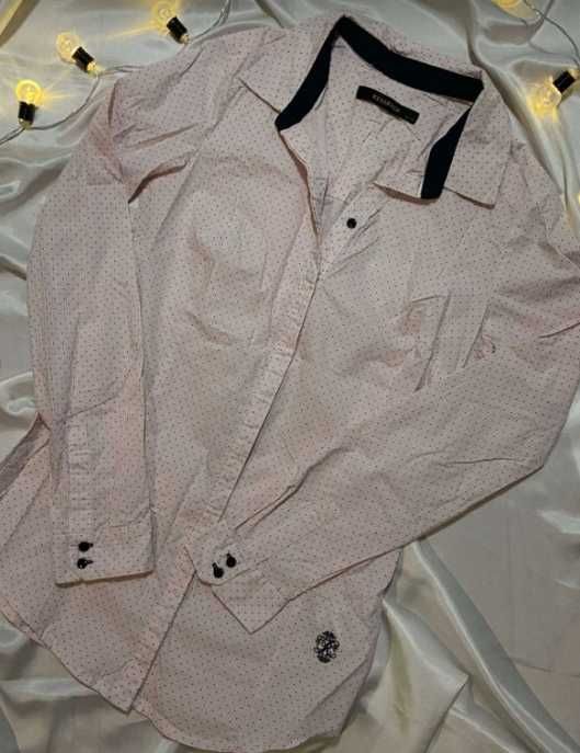 pudrowo różowa koszula w kropki reserved