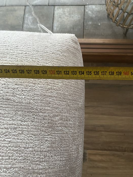 Pufa Adilio, duża, kolor kremowy