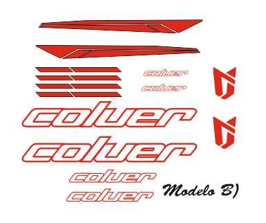Coluer kit autocolantes (2 modelos) + oferta nome com bandeira