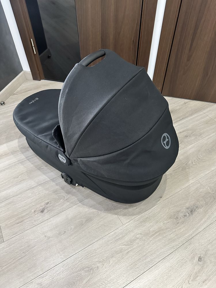 Люлька Cybex Balios moon black + дощовик