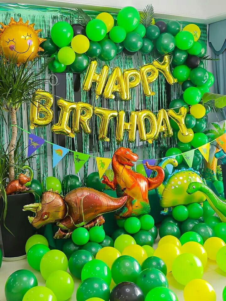 Фотозона в стиле динозавры Дино пати ходячие на день рождения 1,2,3,4,