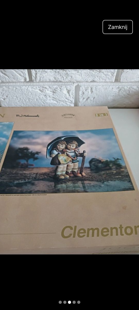 Puzzle clementoni 2x 1000 elementów