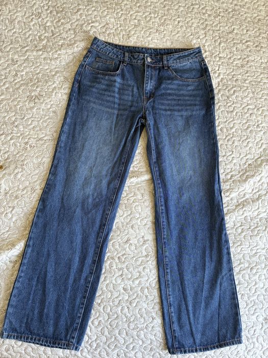 Shein jeansy rozm. L, szeroka nogawka, dzwony, luźne