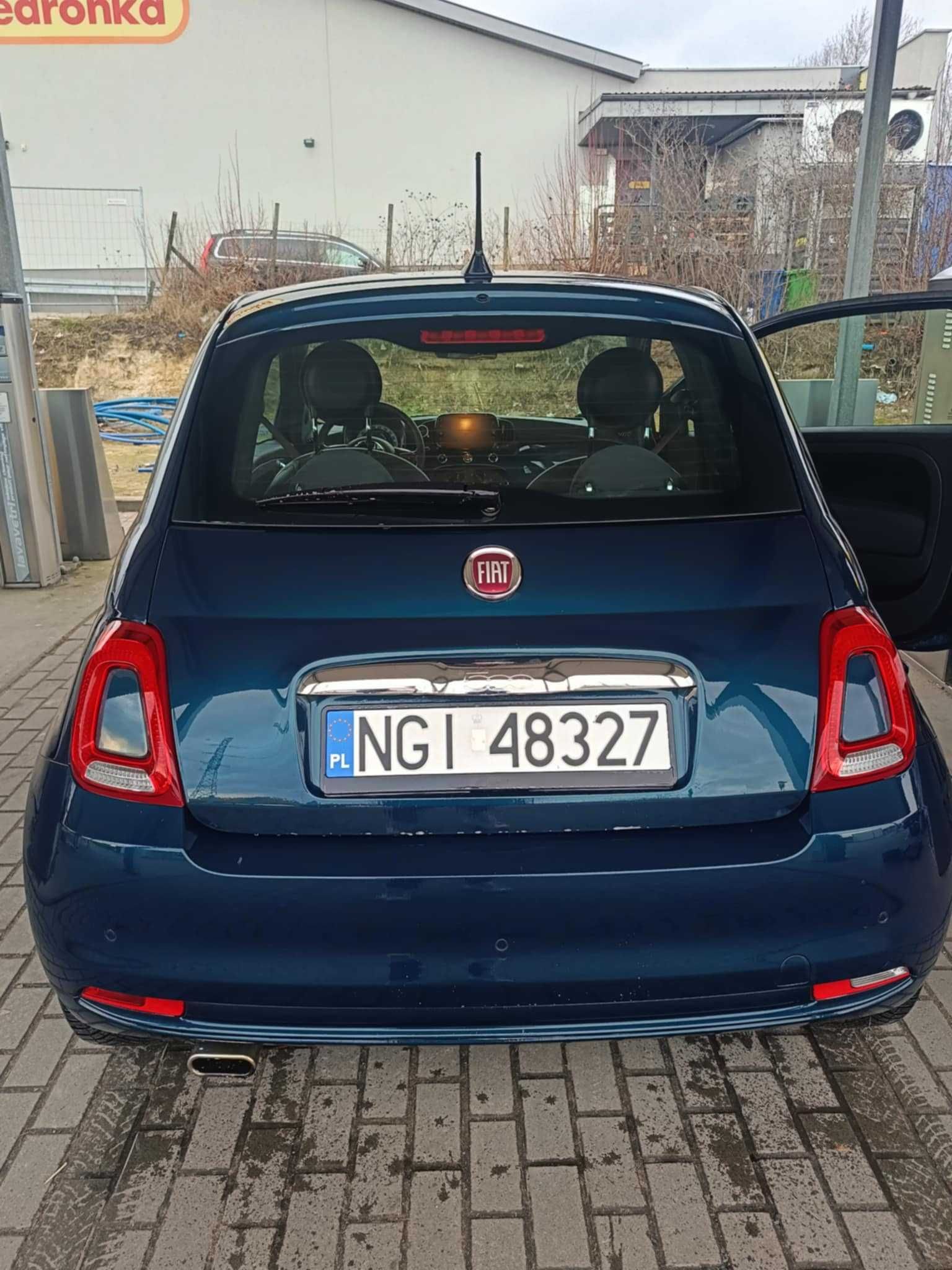 Fiat 500 Lounge 2020 poj silnika 1,242 HIT 34 tys przebiegu