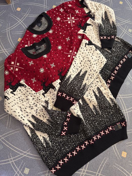 Парні новорічні светри L/XL