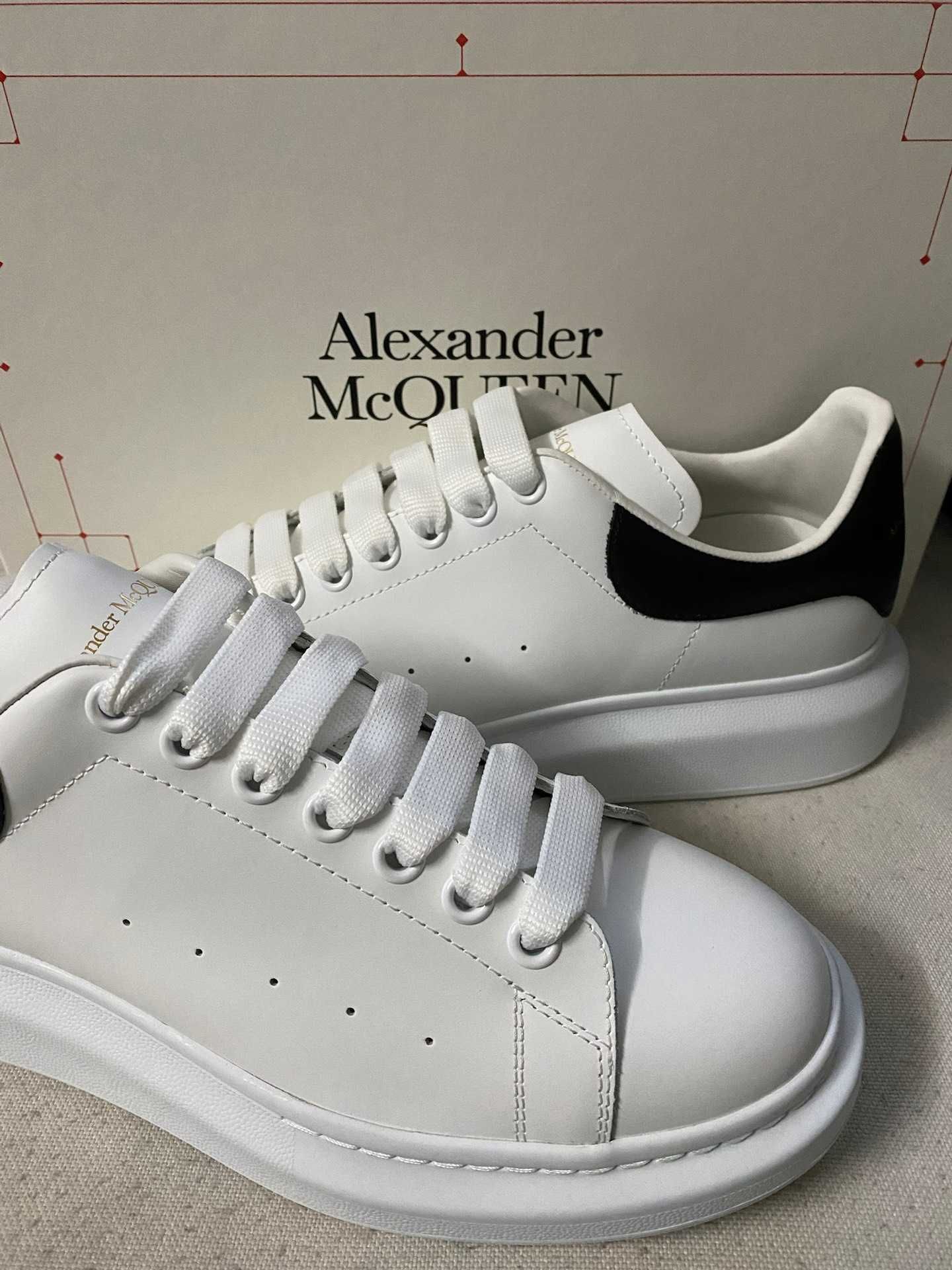 WhiteBlack\AlexanderMcQueen*Damskie*Moda UnisexTrampki.44