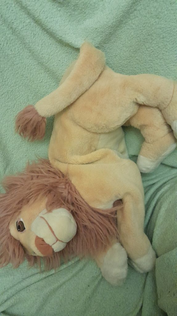 Disney maskotka król lew duża pluszak lion king zabawka simba vintage